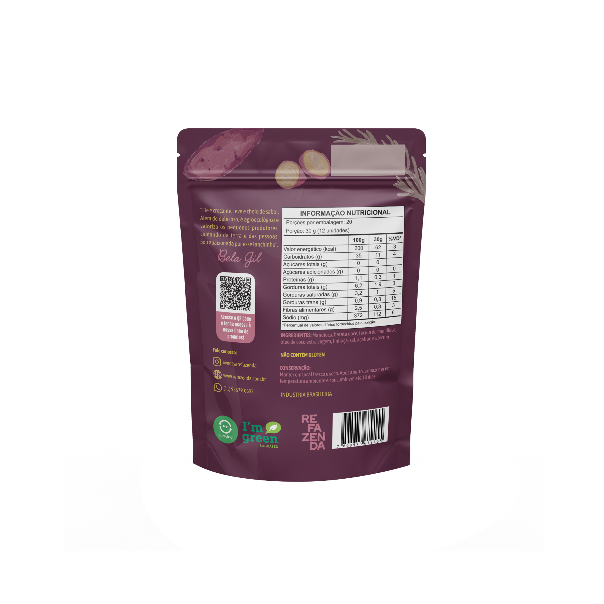 CROCATO BATATA DOCE E ALECRIM - 6 UNIDADES