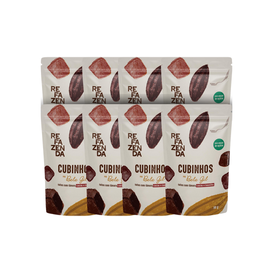 KIT CUBINHOS CACAU E BAUNILHA - 8 UNIDADES