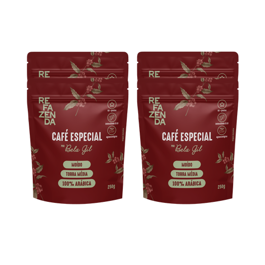 Kit Café Refazenda Especial Torrado e Moído 250g 4 unidades