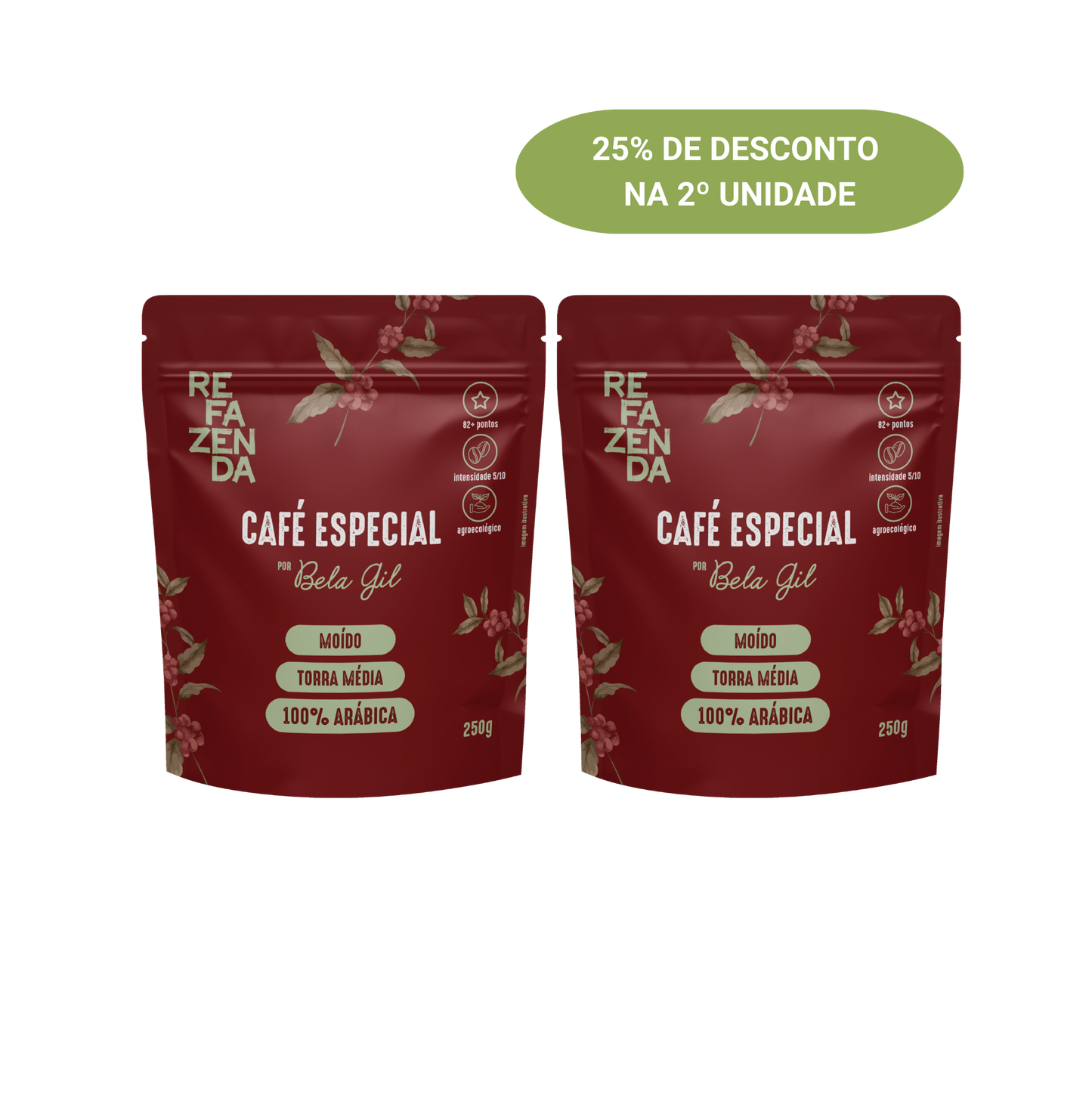Kit Café Refazenda Especial Torrado e Moído 250g - 2 unidades