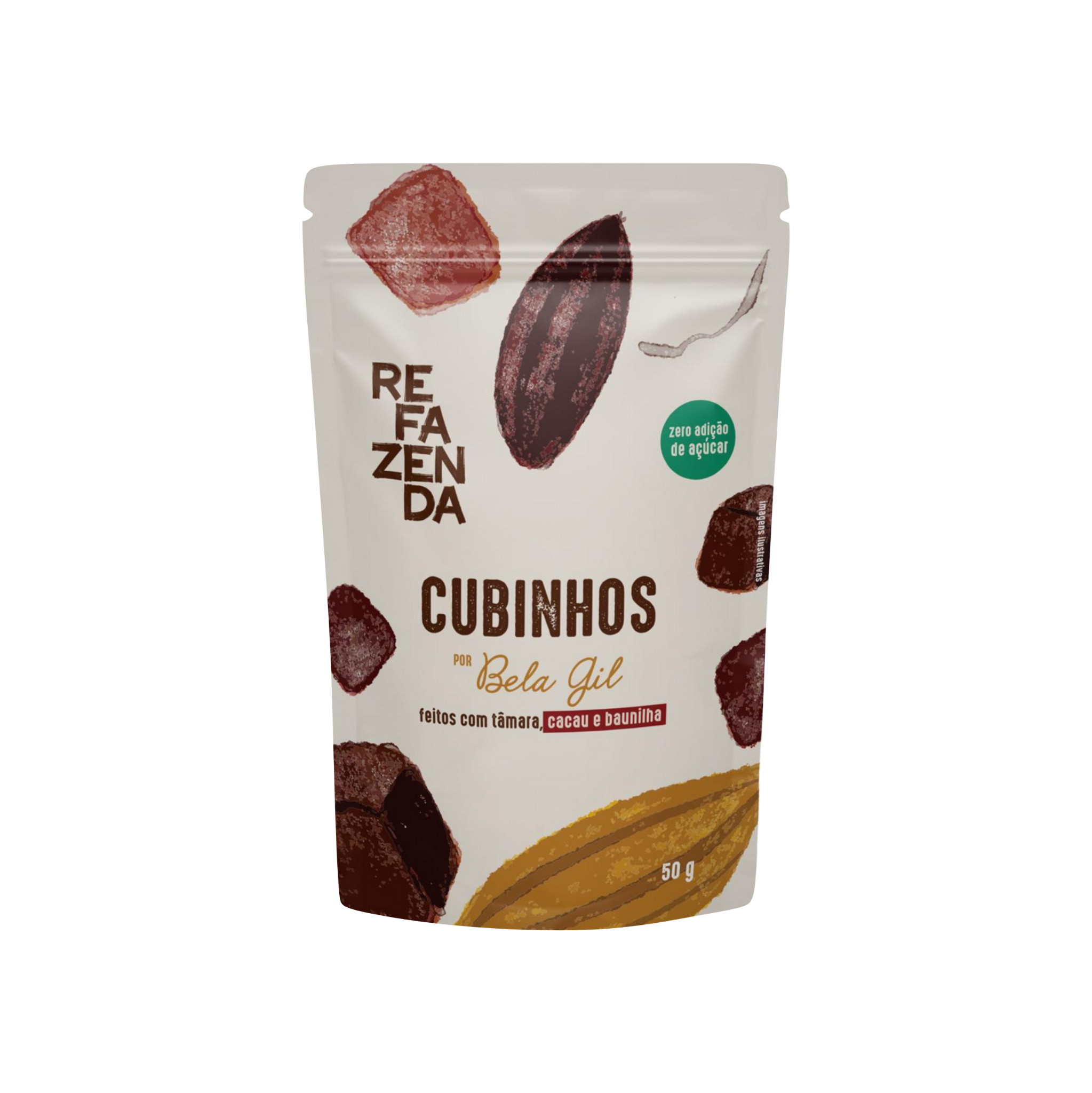 CUBINHOS CACAU E BAUNILHA