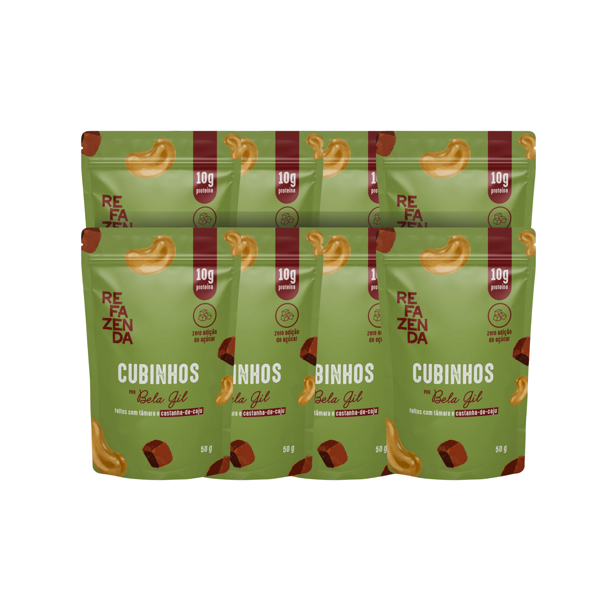 KIT CUBINHOS PROTEICO DE CAJU - 8 UNIDADES