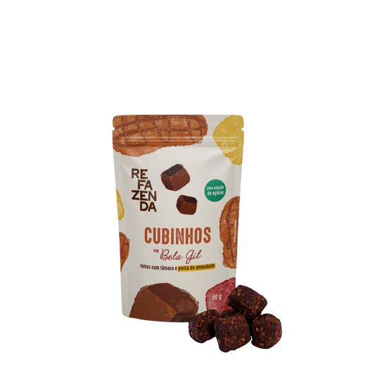 Cubinhos Refazenda Pasta de Amendoim, Base Pasta de Tâmara 50g