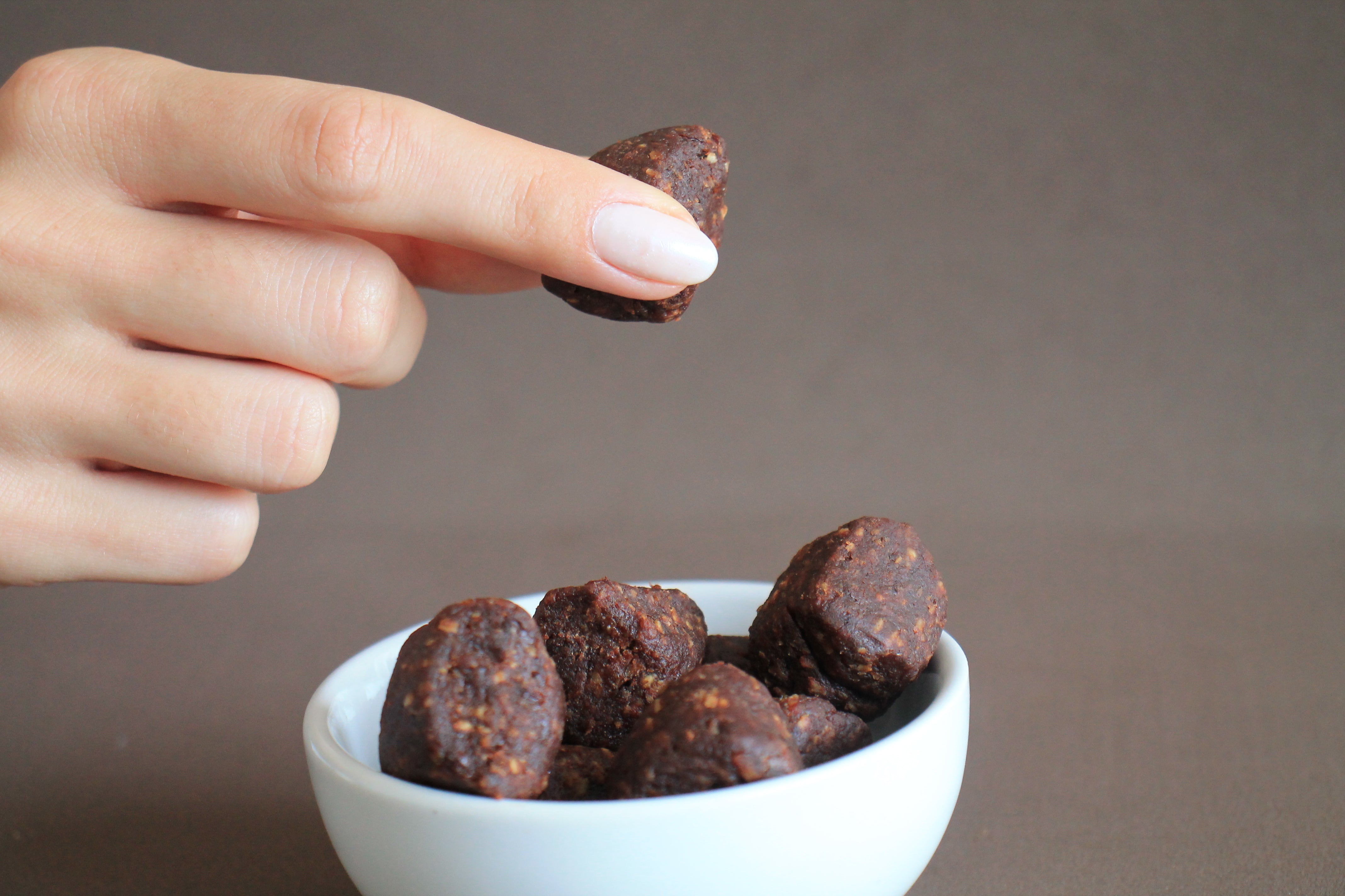 cubos de pasta de amendoim