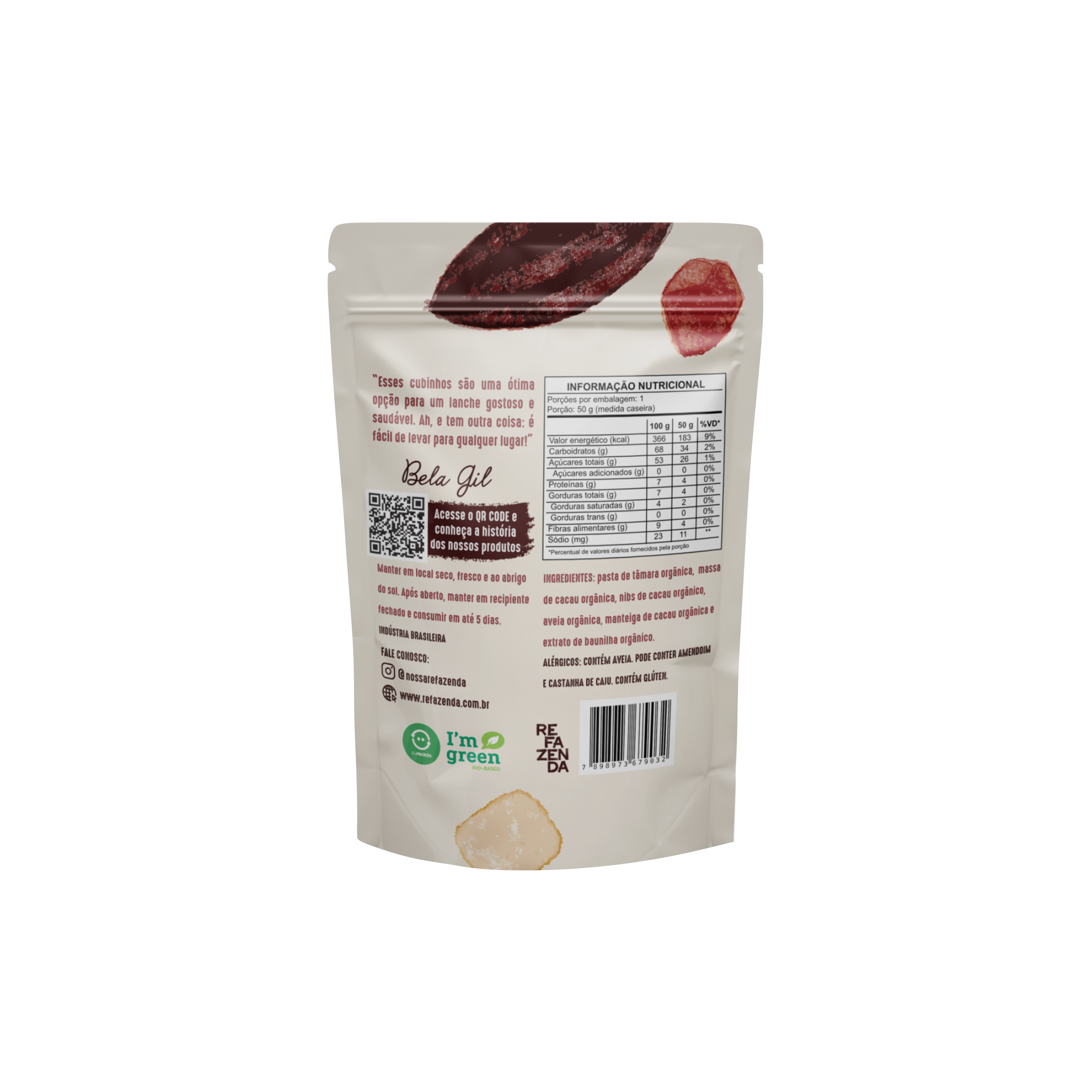 CUBINHOS CACAU E BAUNILHA